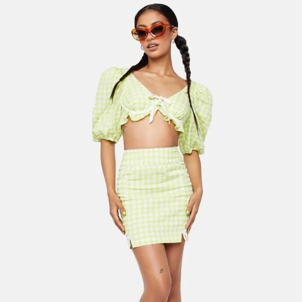 NWT For Love & Lemons Matching Skirt Set